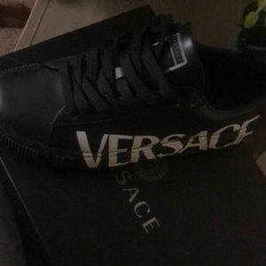 I’m selling my Versaces the size are a 10.5 and they are black and white